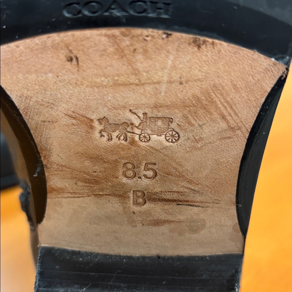 Coach Black Leather Ankle Booties - Picture 4 of 7
